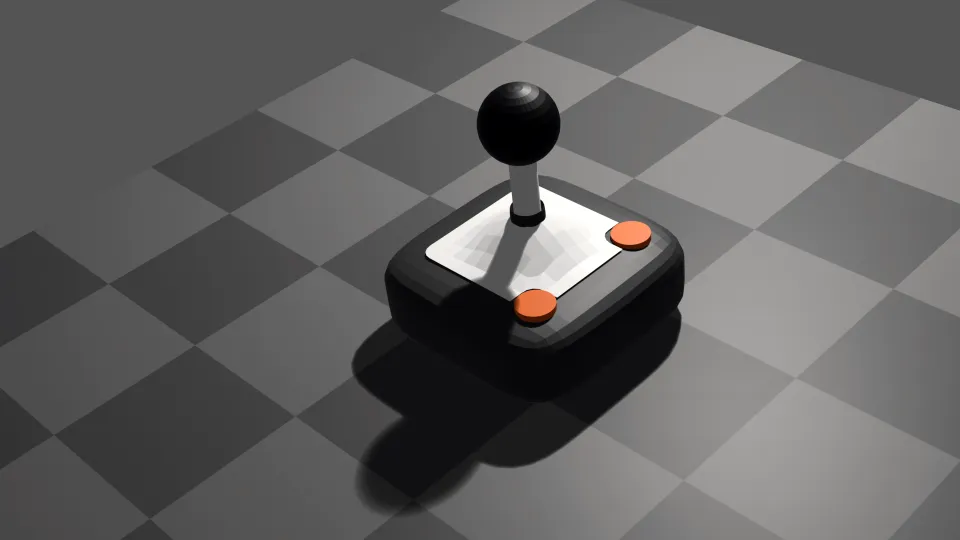 Modeling an 80s Joystick