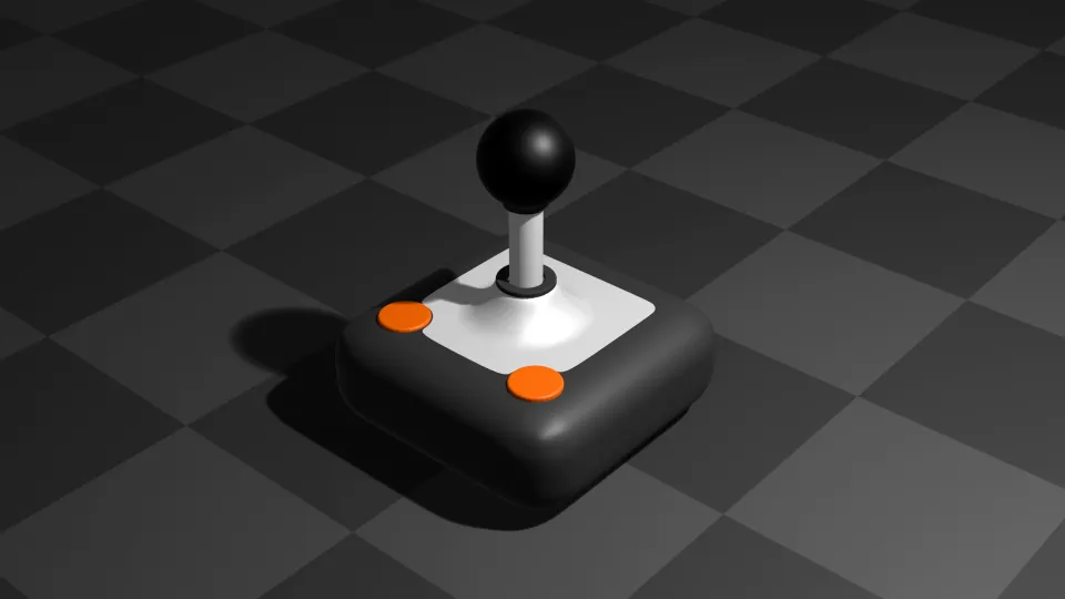 Continuing My 80s Joystick Modeling Journey: Steel Plate & Stick Updates